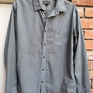 Gray Button-Up Shirt